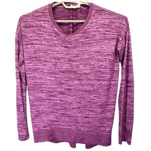 Gap Womens Size Small Maroon Crew Neck Long Sleeves Pullover Lightweight Sweater